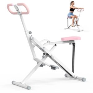 Adjustable Squat Assist Trainer Machine, 3 Tension Bands for Glutes & Quads Fitness